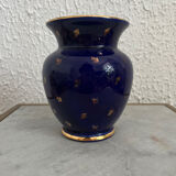 Midnight blue vase Gien