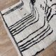 Handmade wool Berber rug 240 X 140 CM