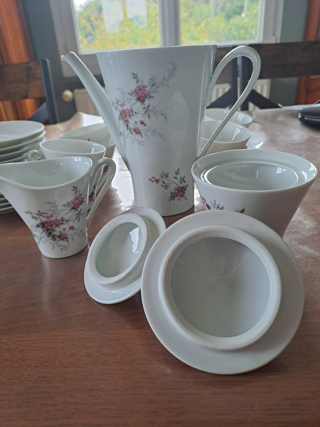 French porcelain coffee service