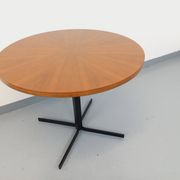 Grande table basse ronde style scandinave vintage modulable en table