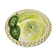 Vintage Ceramic Tarte Dish, Barbotine Lemon, 23 cm