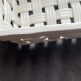White ceramic basket