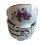 Set of 4 porcelain bowls