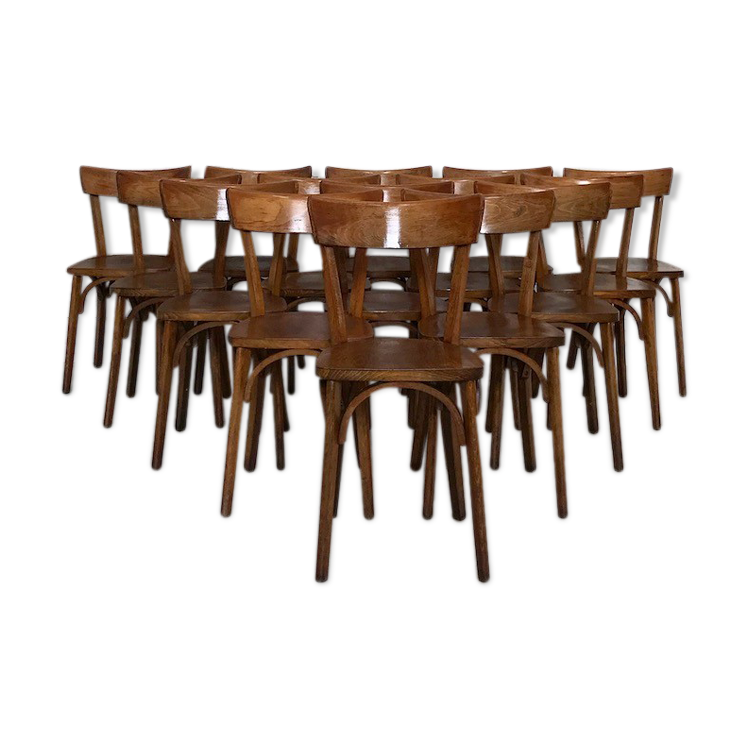 Lot of 16 bistro chairs