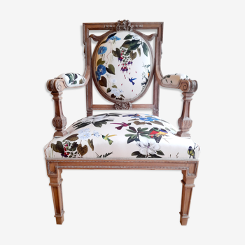 Fauteuil style Louis XVI rénové