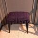 Tabouret repose pied bois restauration tapissière XX meuble d'appoint