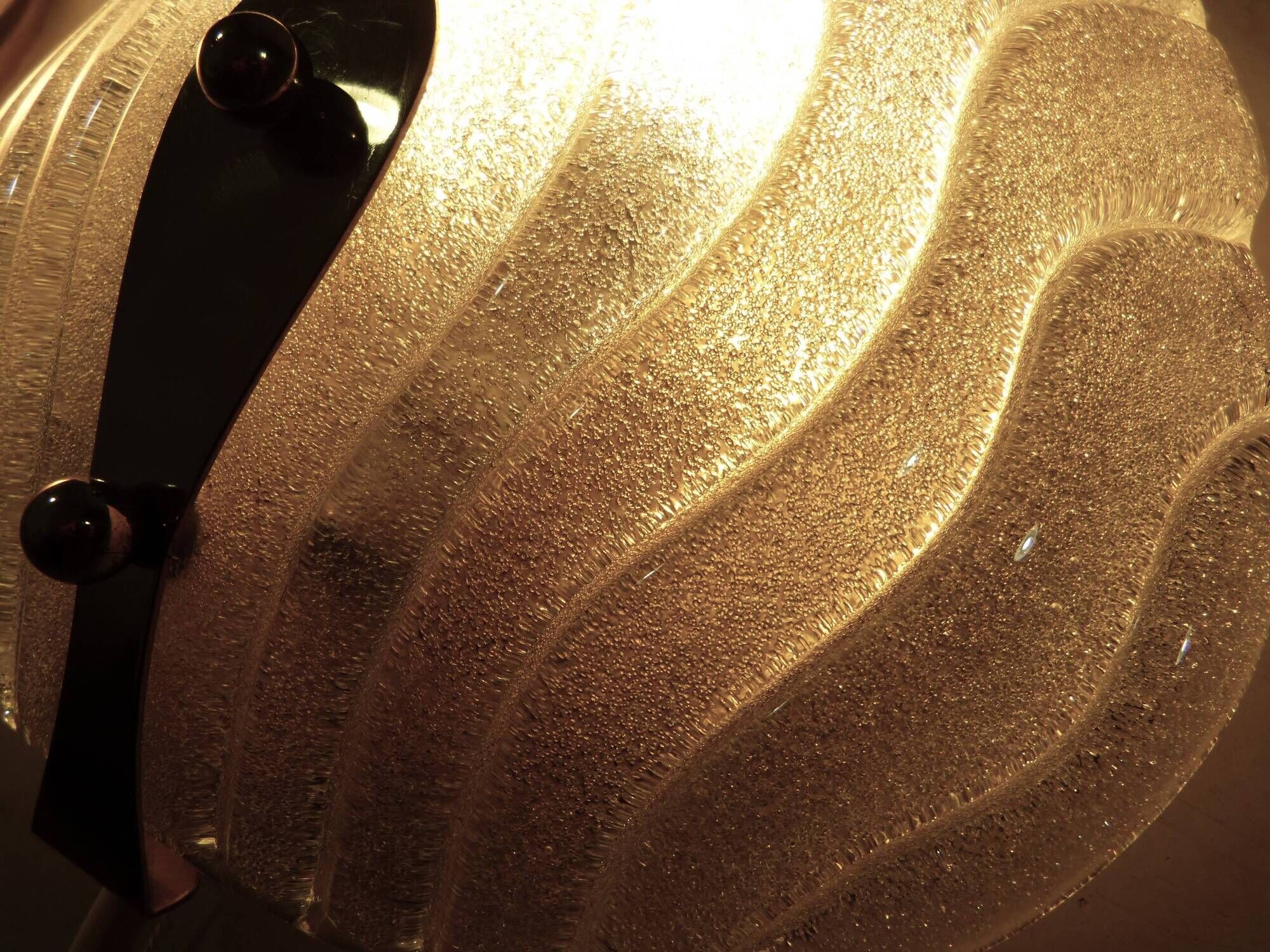 Hillebrand glass wall lamps  1960’s
