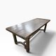 XL vintage dining table in solid wood
