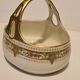 Empty pocket Limoges porcelain BS floral frieze decoration basket shape