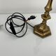 Pair of antique style bronze bedside lamps