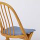 Chaise de bureau années 1960 Allemagne, chaise de bureau en bois de hêtre vintage, restaurée
