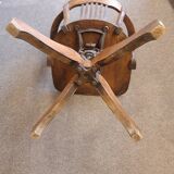 American oak office armchair