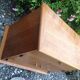 Bedside table feet compass in varnished chene / vintage 50s-60s