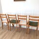 Set of 4 dining room chairs, 50s/60s