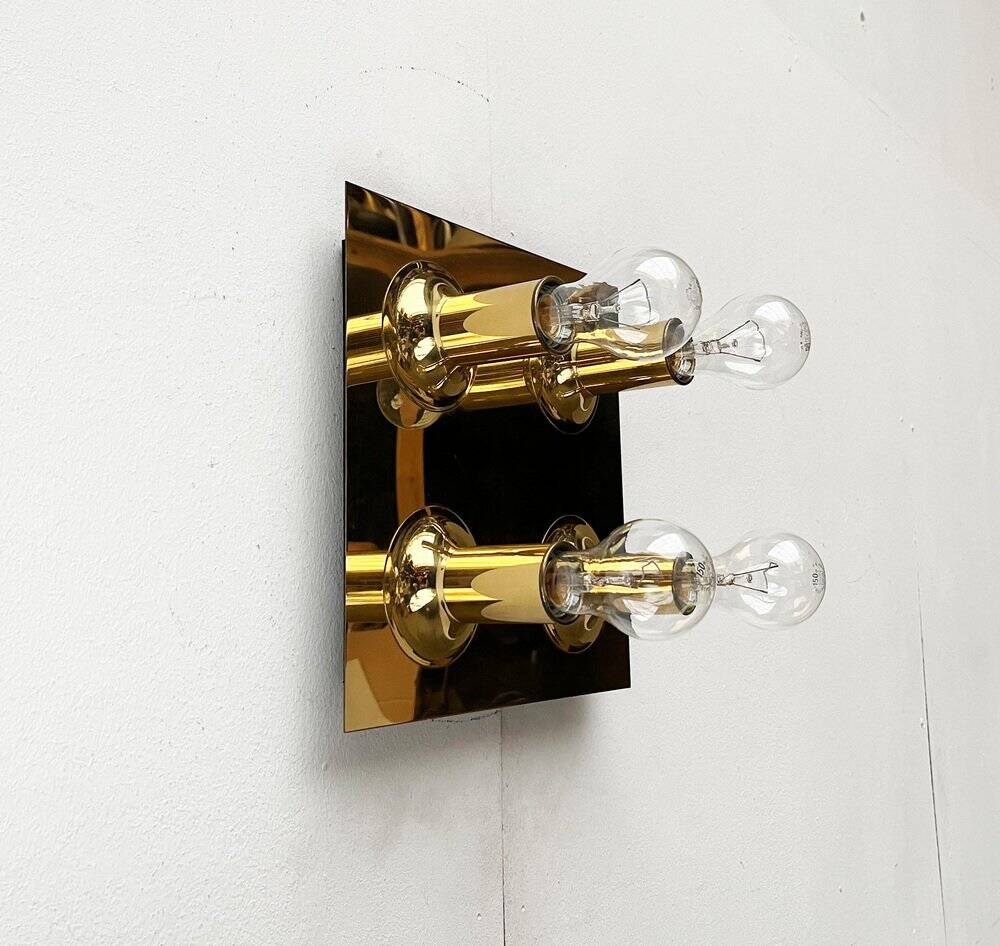 Ceiling lamp or wall sconce in brass from the mid-century German space age by Cosack, 1960s.