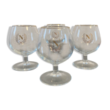 Lot de 4 verre à cognac Napoléon