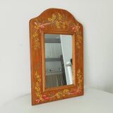 Vintage hand painted wooden mirror 46*30