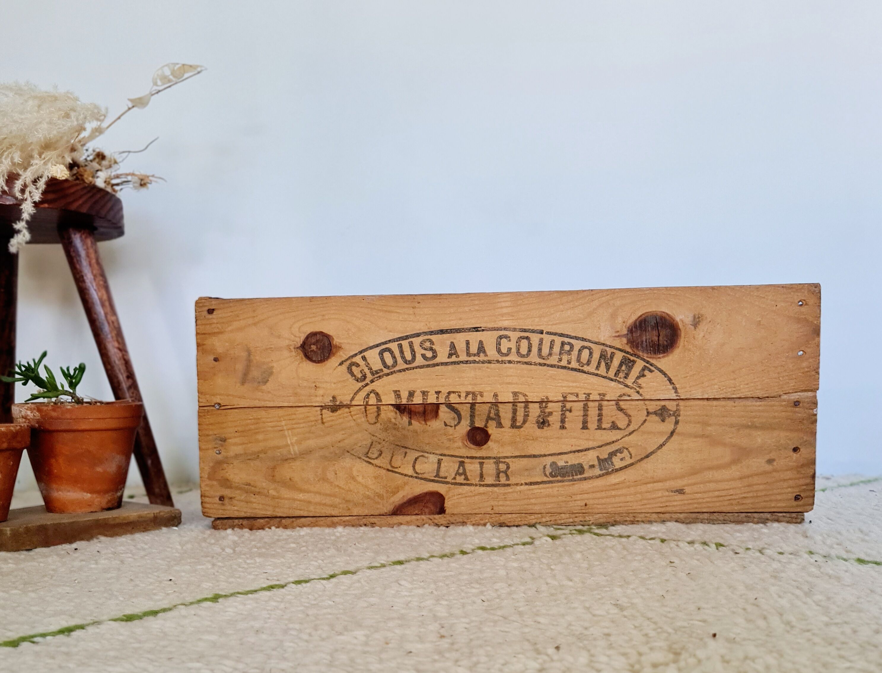 Old wooden box