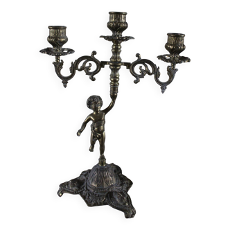 Regulated chandelier with three candle holders Angelot
