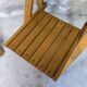 Pair of vintage folding wooden chairs by Aldo Jacober