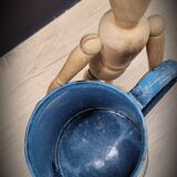 Enamelled marble blue coffee maker