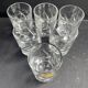 6 hand-cut crystal glasses