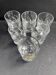 6 hand-cut crystal glasses