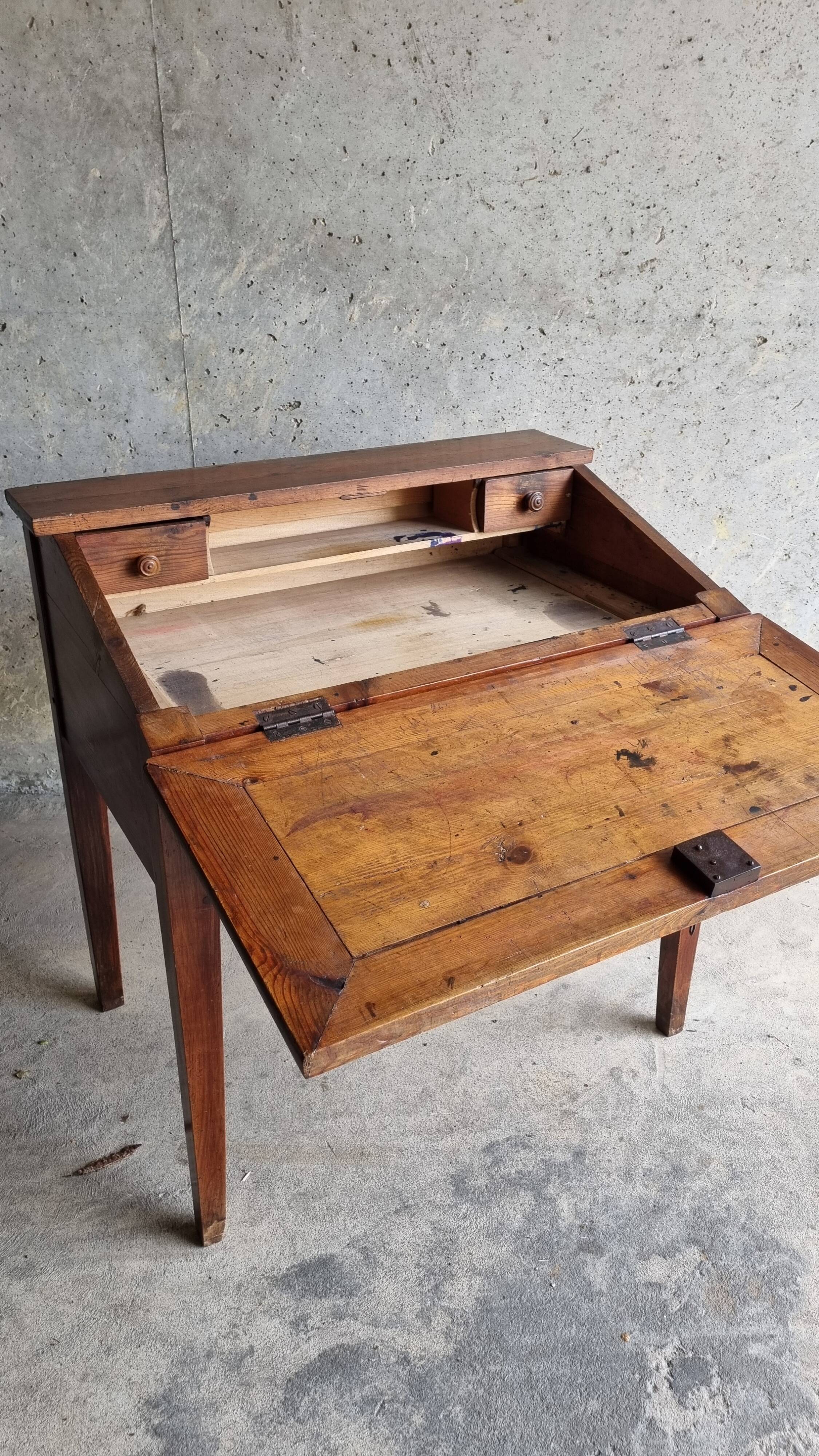 Secrétaire vintage chêne