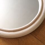 Rabbit mirror in rotin 29x46cm