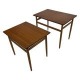 Vintage side tables nesting tables 1960s teak design