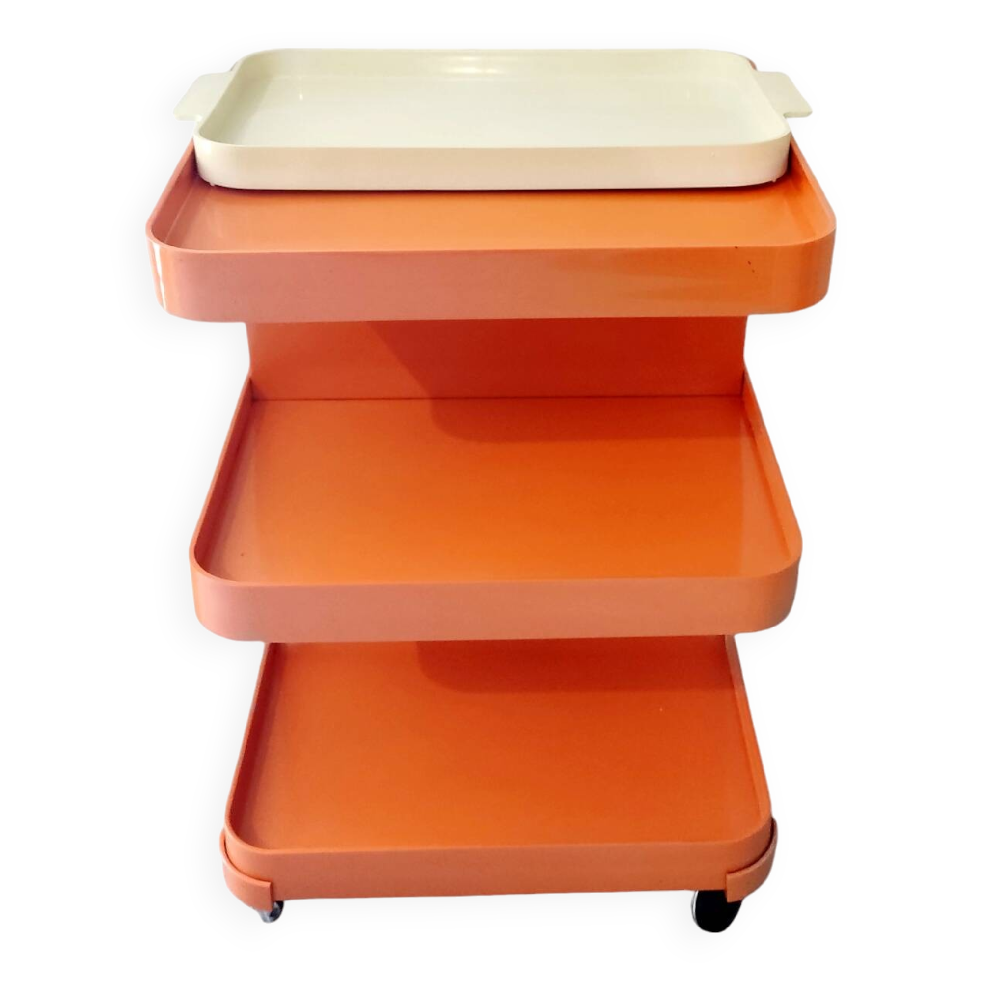 Vintage seventies serving trolley