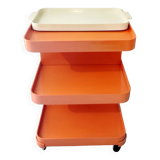 Vintage seventies serving trolley