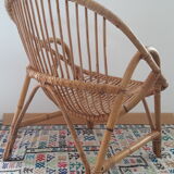 Chair rattan 60s