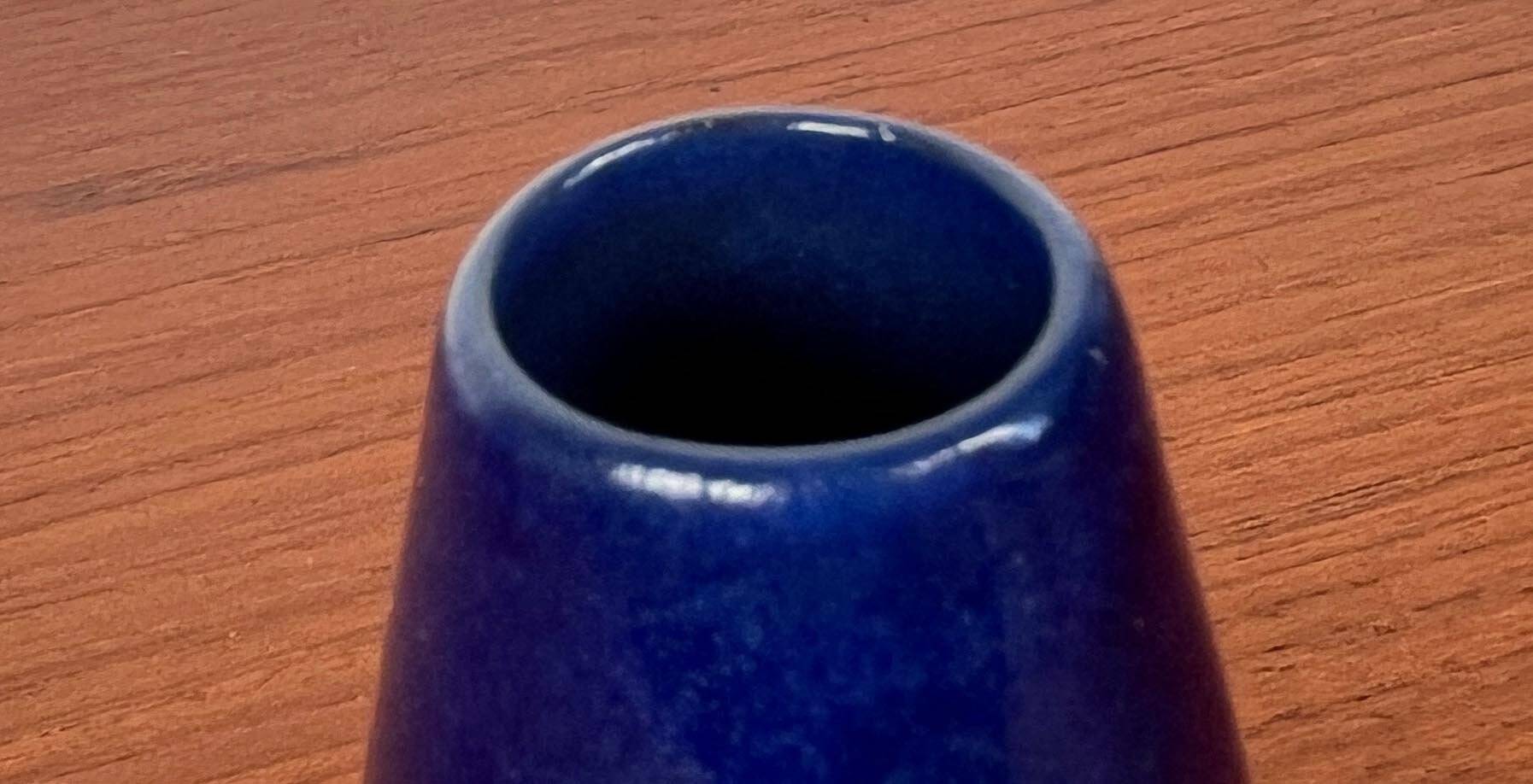 Mid-Century German Small Minimalist Studio Pottery Vase from BKW Böttger Keramik Wandsbek, Hamburg, 1960s