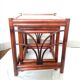 Tables gigogne en rotin vers 1950 de style art déco