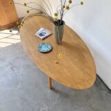 Oval coffee table beech 1980 Aalto Ikea