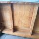 Table en bois bureau patine grise