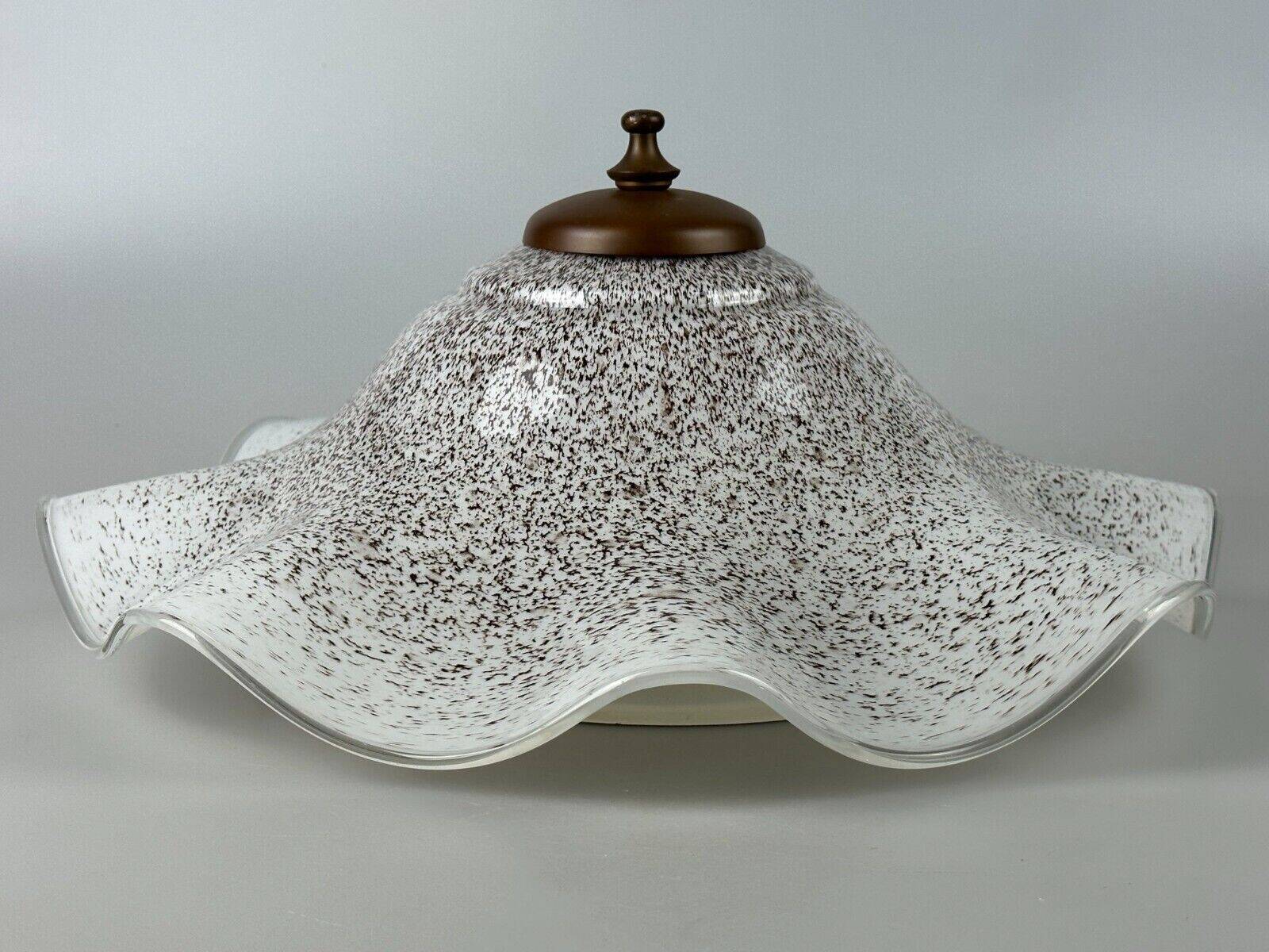 60s 70s Lamp Fixture Ceiling Lamp Flush Mount Doria Glass Space Age