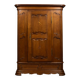 Armoire bonnetière ancienne en merisier et marquéterie – Style Louis XIV