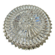 Vintage glass ceiling light with diamond-shaped cutouts