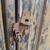 Casier industriel en métal | Armoire vintage à deux portes patinée