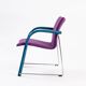 Fauteuil lounge Thonet Wulf Schneider s320 en laine violette, années 1980