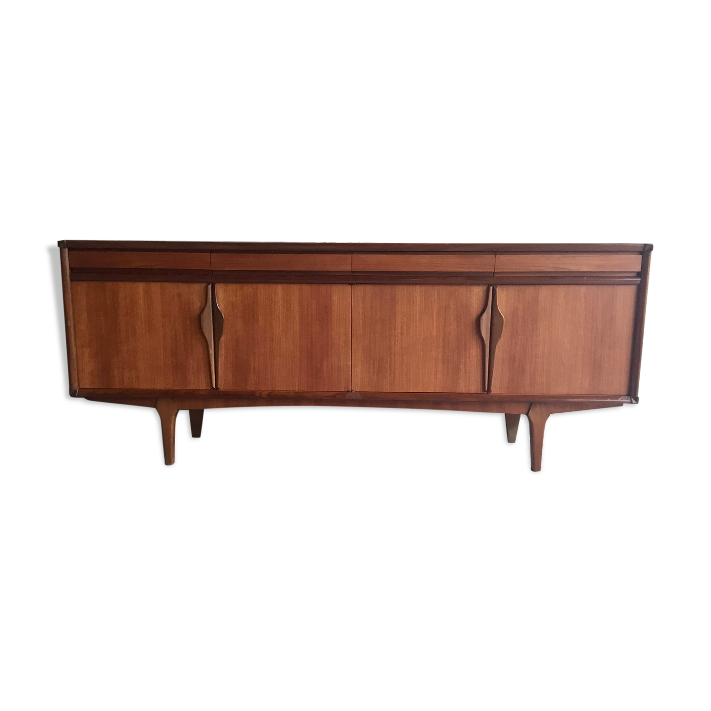 Scandinavian teak sideboard 220 cm - 1960