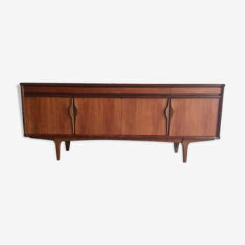 Enfilade scandinave en teck 220 cm - 1960