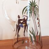 Set carafe and 4 crystal glasses Villeroy & Boch 1950