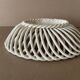 Antique ceramic woven basket