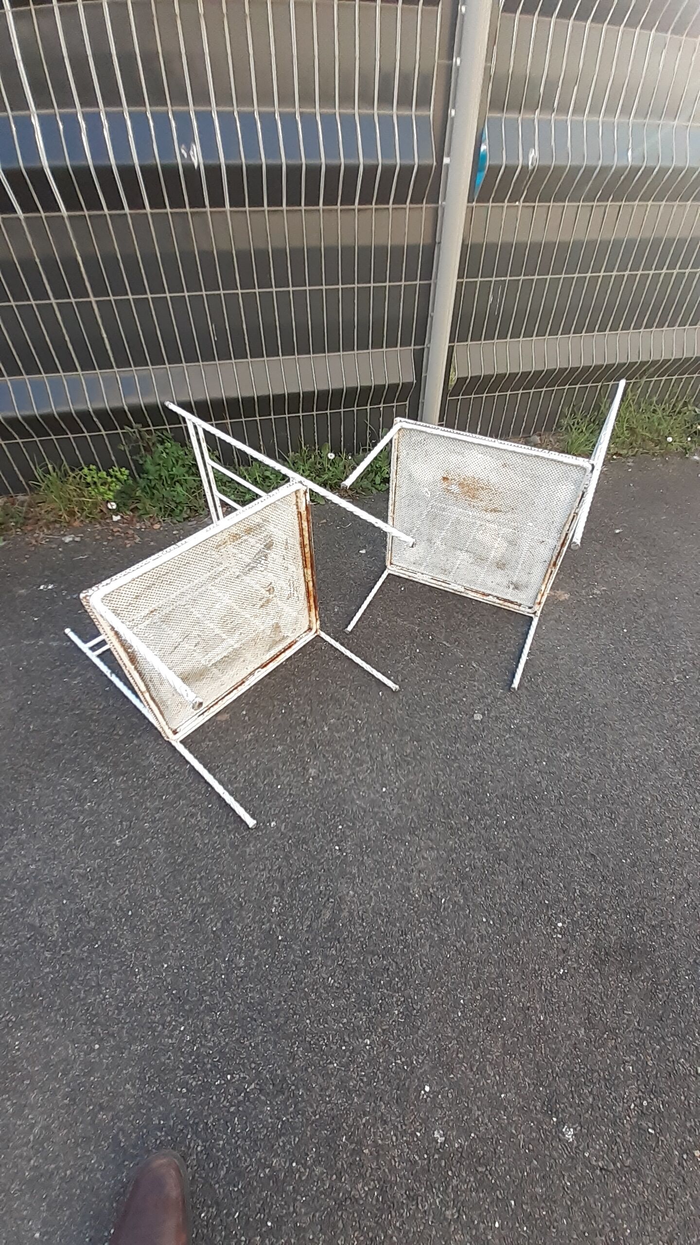 Iron garden chairs