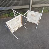 Chaises de jardin en fer