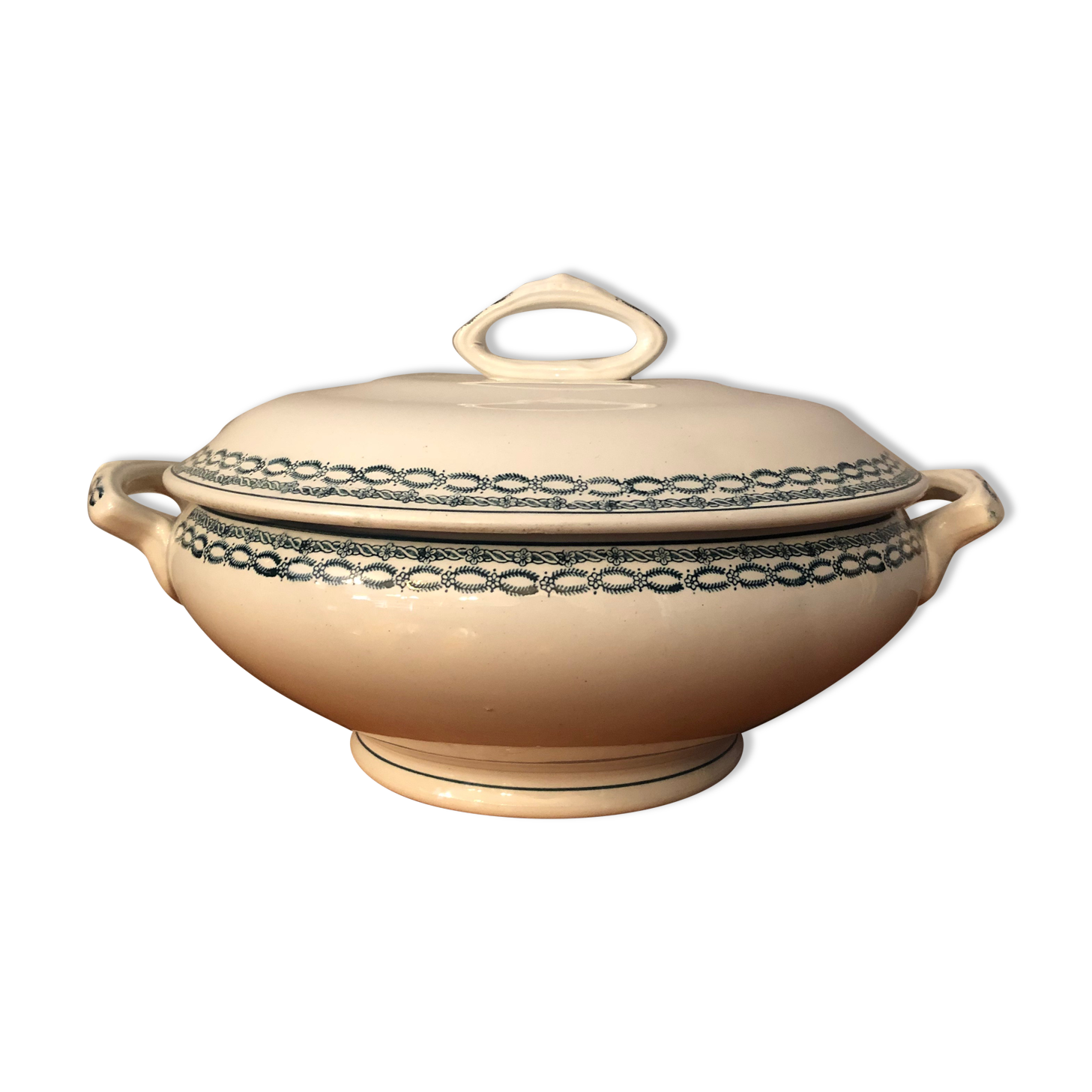 Earthenware soup pot Terre de fer Saint Amand