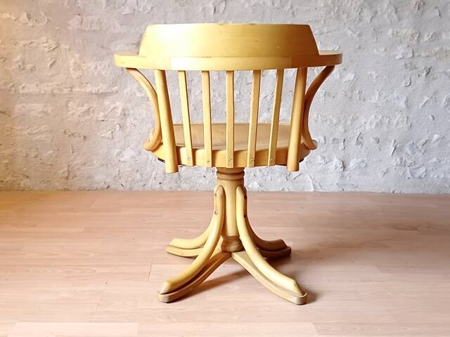 Fauteuil de bureau pivotant by ZPM Radomsko 1950 vintage